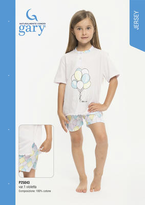 MÄDCHEN-PYJAMAS M/M P25043 Tellini S.R.L. Großhandelskleidung